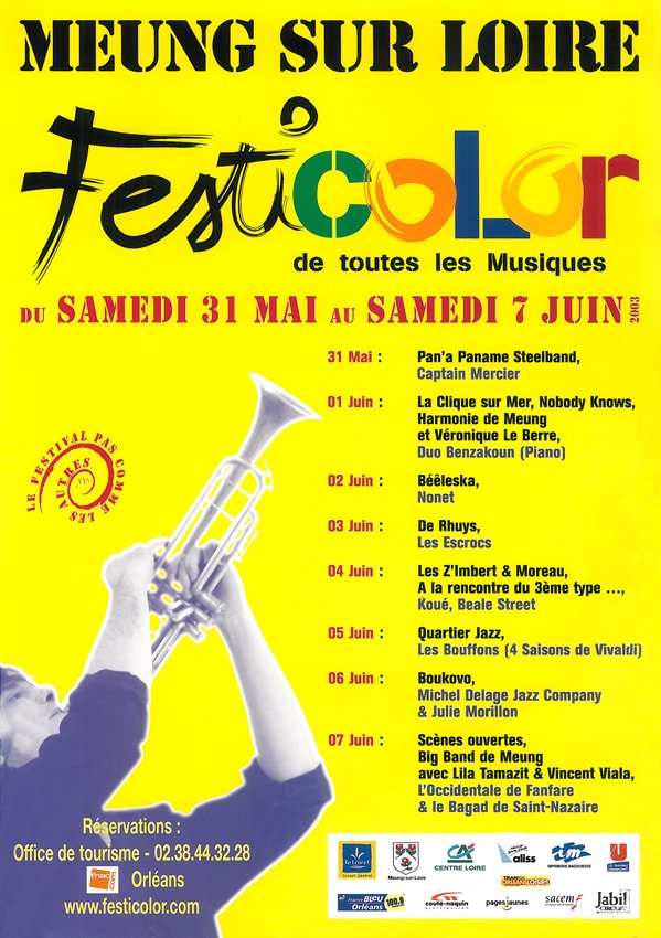 affiche du festival festicolor 2003