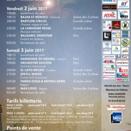 Flyer du programme Festicolor 2017