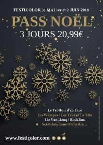 Offre Noël pass Festicolor 2018