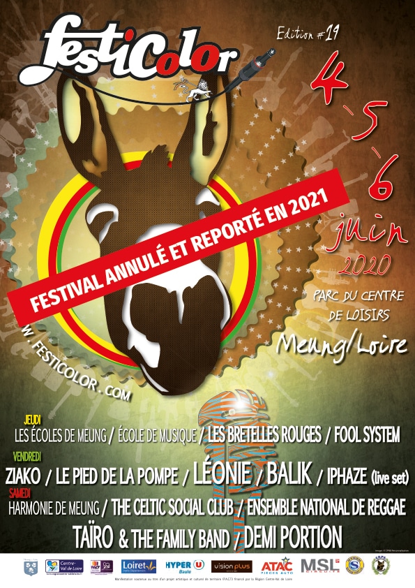 Affiche Festicolor 2020 annulation